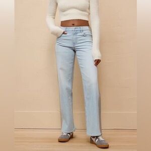 American Eagle AE Stretch High-Waisted Stovepipe Side Stripe Jean